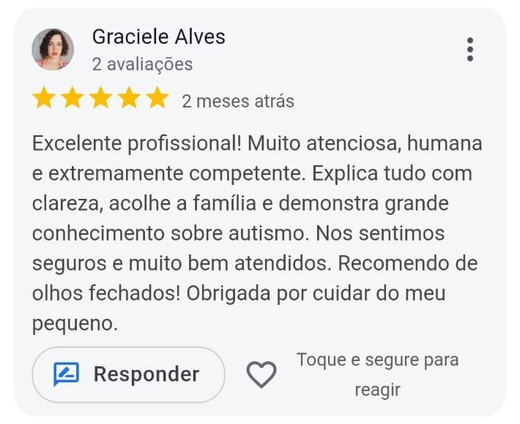 Depoimento de Graciele Alves sobre a Dra. Dulce Albuquerque