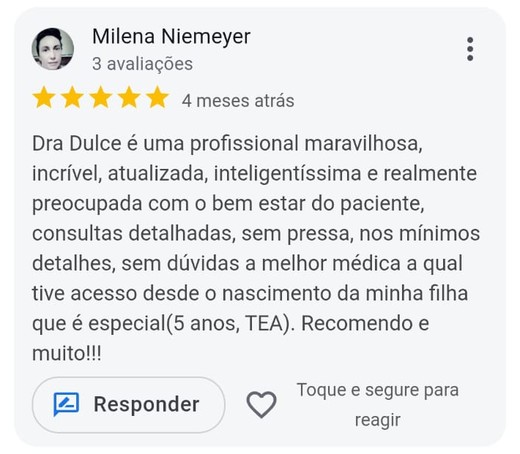 Depoimento de Milena Niemeyer sobre a Dra. Dulce Albuquerque